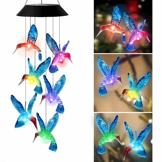 Solar Hummingbird Garden Lights