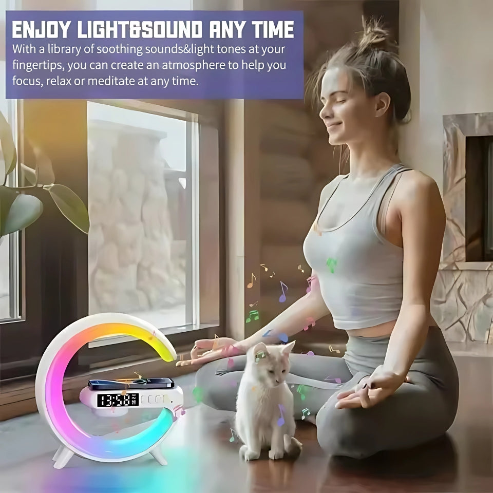 Wireless LED Charger Speaker